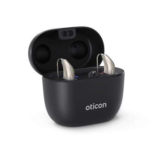 Oticon Intent Smart Charger miniRITE – Fast Charging Dock Exclusively for Oticon Intent Hearing Aids, Magnetic Alignment, and LED Power Indicator