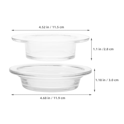 Platos Redondos de Vidrio para ambiente aromatizado y limpio 3