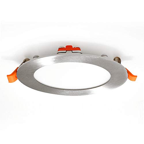 Preisvergleich Produktbild LED Einbaustrahler rund silber 6W Ø120mm Deckenleuchte warmweiß 3000K LED Einbauleuchten Leuchten Deckeneinbaustrahler, Xtend PLm