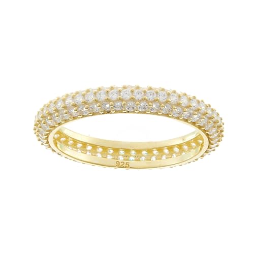 Bague sparkling gold-plated ring avec zircon la surprise idéale pour un anniversaire