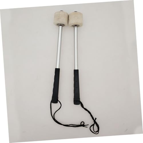 2 piezas Accesorios para Batería - Maza para Bombo con Cabeza de Fieltro de Lana miniatura 6