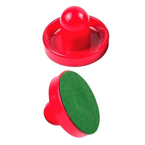 BCOATH 2Pcs Red Air Hockey Paddles for Game Tables Replacement Accessories for Competitive Play for Game Rooms and
