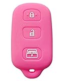Rpkey Silicone Keyless Entry Remote Control Key Fob Cover Case protector For 1999-2009 Toyota 4Runner 2001-2008 Toyota Sequoia HYQ12BBX HYQ12BAN HYQ1512Y(Pink)
