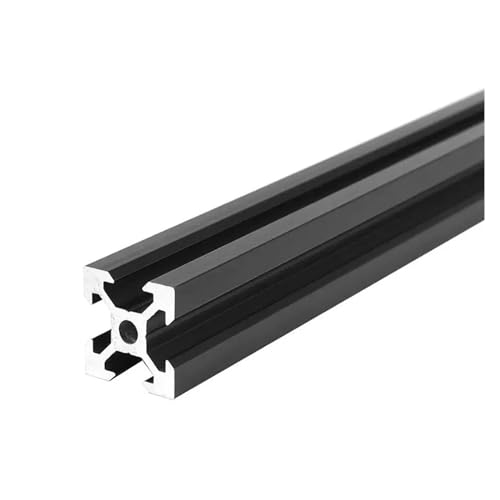 Profilé aluminium 2020 finition noire anodisée pour structure CNC de précision