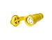 Woodhead 28W76A124 Watertite Wet Location Locking Blade Cordset, 3-Phase, 4 Wires, 3 Poles, NEMA L16-30 Configuration, 12-Gauge SOOW Cord, Yellow, 30A Current, 480V Voltage, 25ft Cord Length