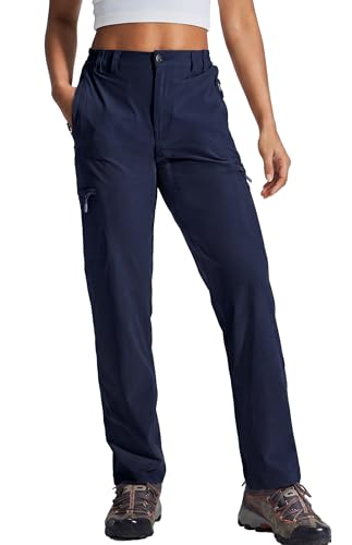 Haimont Damen Wanderhose Trekkinghose Wasserdicht Schnelltrockend Stretch Reise Camping Marineblau S