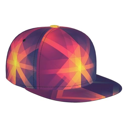 Photo de Fractal Gradient Sporty Sun Hat Casual Everyday Cap Casquette de baseball réglable Convient pour les voyages et le quotidien Noir