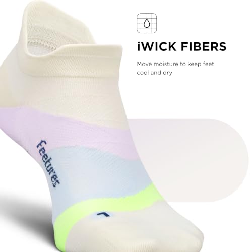 Image of Feetures Elite Light Cushion Mini Crew Sock - Sport Sock with Targeted Compression