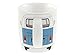 BRISA VW Collection - Volkswagen Large Ceramic Coffee-Tea-Cappuccino Mug Cup in T2 Bus Campervan Design (370 ml/12.5 fl oz) (Blue)