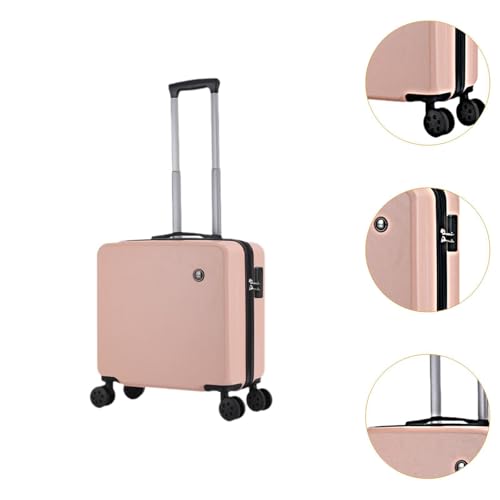 Carry on Luggage Hard Shell Suitcase Comfortable Handle Portable Road Essential for Women Men Travel Case with Wheels, Pink2