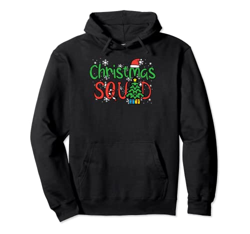 Christmas Squad Family Xmas Crew Hombres Mujeres Niños Niñas Niños Sudadera con Capucha