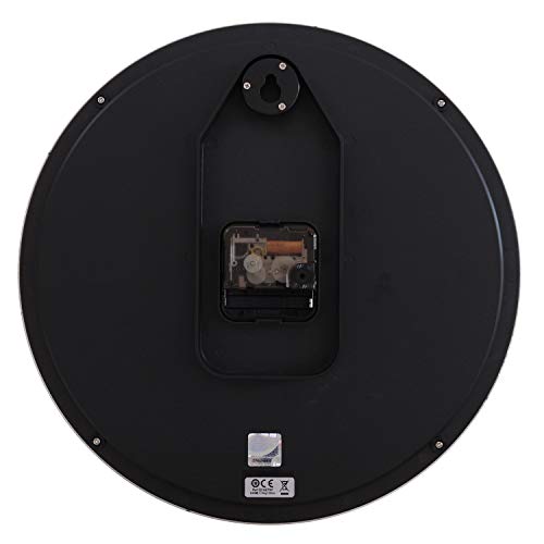 Image of Seiko Elegant Round Golden Plastic Home Decor Night Glow English Numbers Wall Clock with Sweep Movement (Size: 31 x 4 x 31 CM | Weight: 740 gram | Color: Golden)