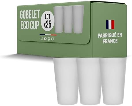 Gobelets Réutilisables En Plastique Avec Couvercle - Lot De 50 - 400 Ml - Transparent