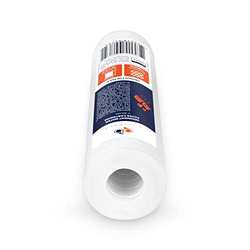 Image of Aquaboon 10 inch x 2.5 inch Whole House and Reverse Osmosis Sediment 1 Micron Water Filter Cartridge | COMPATIBLE WITH: Culligan P1, Pentek P1, PD-1-934, P5, AP110, WFPFC5002, CFS110, RS14, WHKF-GD05 (4-PACK)