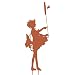 Metall-Blumen-Fee-Gartendekoration, Metall-Fee-Silhouette-Skulptur für den Außenbereich, Mädchen-Silhouette-Gartenstatuen-Dekorationen, Metallskulptur