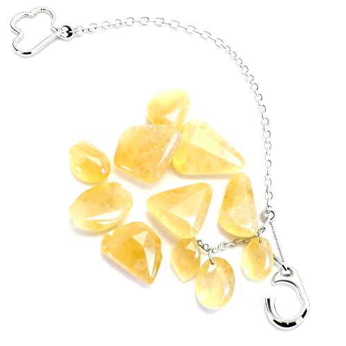 29. SD512 Bright yellow topaz mobile phone strap that radiates