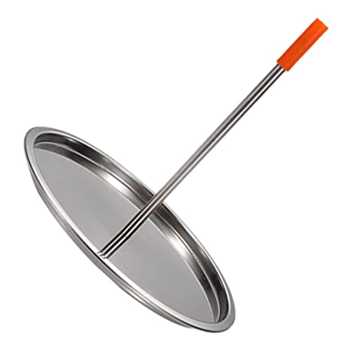 HEMOTON Edelstahl Hähnchenbräter Vertikaler Grillständer Mit Grundplatte Für Outdoor Bbq Camping Geflügel Braten Abtropfendes Fett Design 8.7X7.7X7.7 Zoll