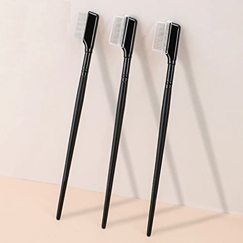 Lurrose Lash Separator 2PCS Eyelash Comb Eyelashes Separator Eyelash Grooming Eyebrow Brush with Metal Teeth for Define Lash Brow Tool - Image 3
