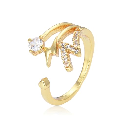 Bague ouverte ajustable pour femme et homme qui s'adapte à tous les doigts