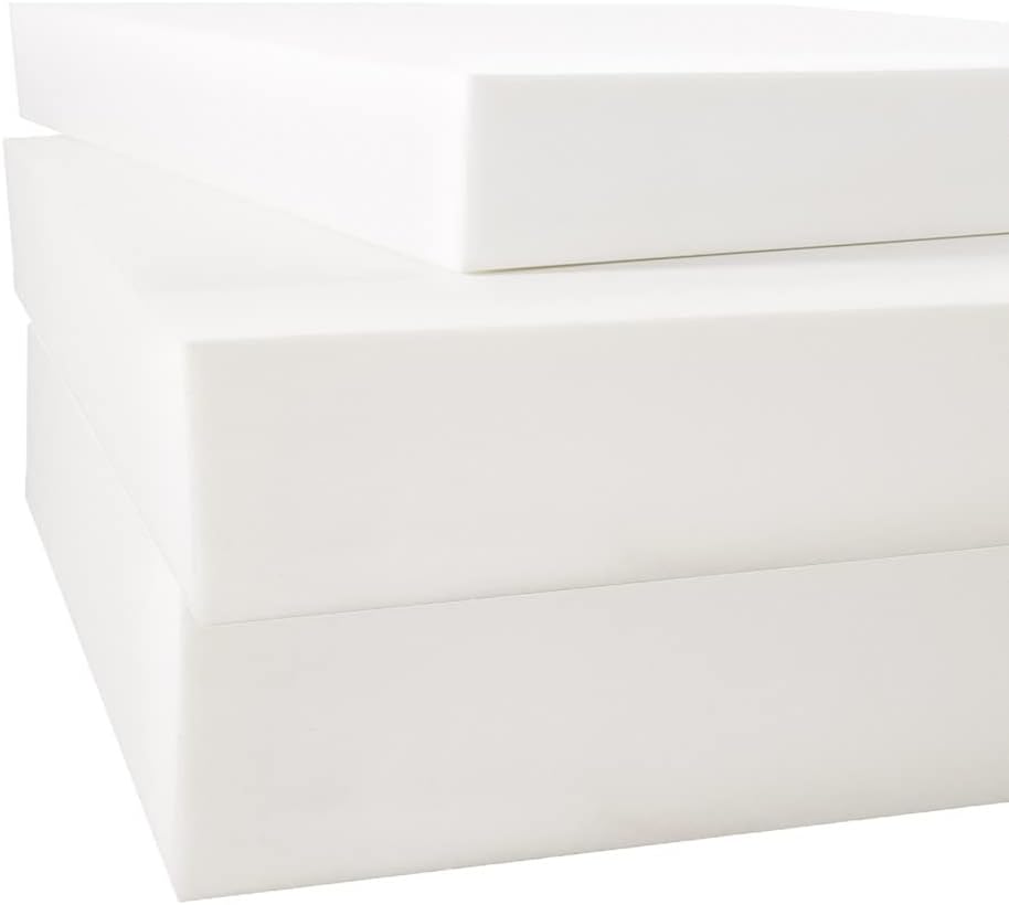 jHuanic Cojines de espuma de repuesto para sofá, espuma de tapicería de alta densidad cortada a medida, esponja duradera para muebles de jardín y cojín de asiento (3 cm, 120 x 50 cm)