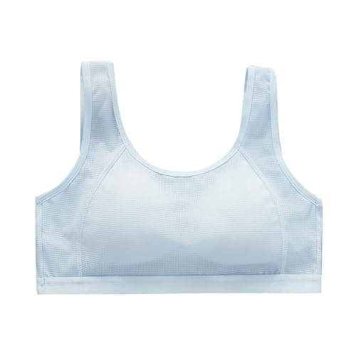 2PC Training Bra for Girls 10-13 Years,Seamless Comfortable Breathable Sports Crop Top Underwear for Teenagers and Kids2