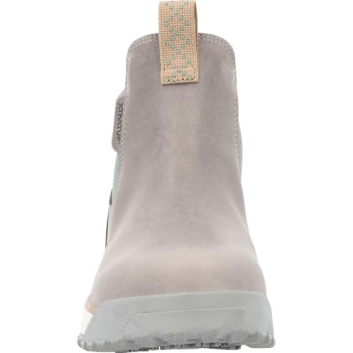 Image of Women's Waterproof Leather Ankle Deck Boot, Grey Iceberg, Size 11(M)
