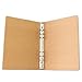 Produktbild Cytteroa A5 Ringbuchordner, A5 Kraftpapier-Binderschale,Ringordner A5, Ringbuch A5 Nachfüllbar Kraftpapier 6 Ringe Loose Leaf Binder Geeignet für Papier,Schulbedarf,Büromaterial,Nachfüllbares Tagebuch