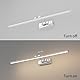 Klighten LED Spiegellampe Bad 70cm,Drehung Spiegellampen Spiegel für bad IP44,Spiegelleuchte Badezimmer 24W 1650LM,LED Badspiegelleuchten Badezimmerspiegel,Naturweiß 4000K,Chrom
