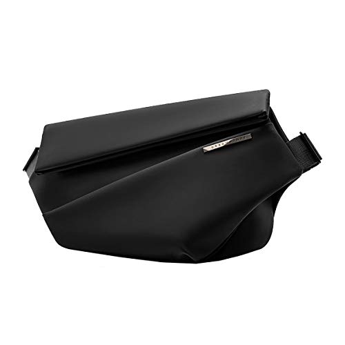 NIID X URBANATURE クロスボディバッグ 防水 Radiant Urban Sling R1 ショルダー 斜めがけ スリング メッセンジャーバッグ カメラ ボディバッグ 三脚ホルダー 大容量 男女兼用 クラウドファンディング (ブラック)