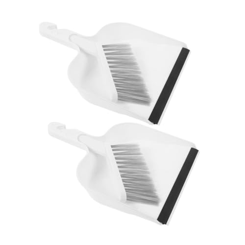 VALICLUD 2 Sets Handbesen Und Kehrschaufel Kleiner Besen Für Den Schreibtisch Kleiner Besen Und Kehrschaufel Schreibtischbesen Handbesen Mit Schaufel