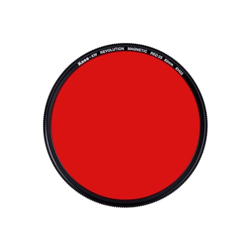 Filtro magnético Kase Wolverine Revolution Red #25 de 82mm, cristal templado premium