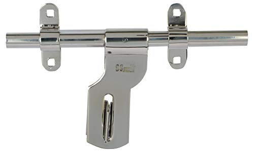 Image of 14mm x 10 inch, Aldrop Door Bolt | Stainless Steel, Pack of 24 (6 Sets), Door and Cabinet Use