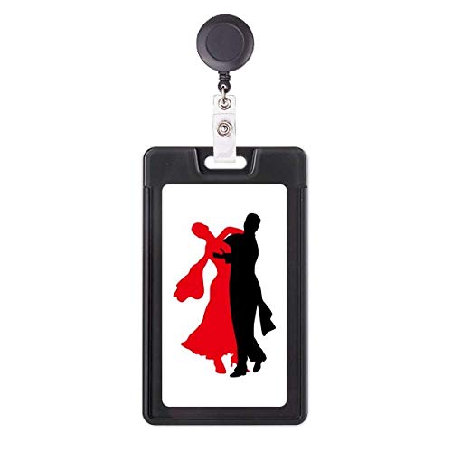 Funda retráctil para tarjetas con diseño de baile de salón para la oficina