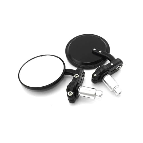 Espejos retrovisores moto para evitar vibraciones y roturas con sistema plegable negro par 4