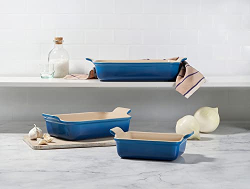 Image of Le Creuset Stoneware Heritage Rectangular Baking Dish, 3 pc., Oyster