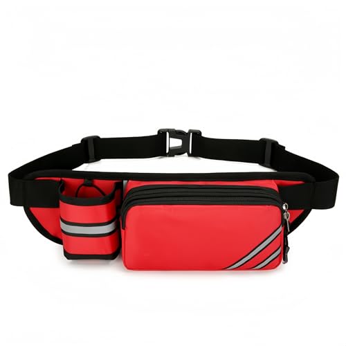 ランニング ポーチ 水筒 ウエストポーチ【大容量 防水 揺れない】ウエストバッグ イヤホン穴 反射ストリップ ベルトが調整可能 スマホ対応 マラソン 軽量 大容量ヒップバッグ メンズ レディース マラソン ジョギング ウォーキング アウトドア 釣り スポー