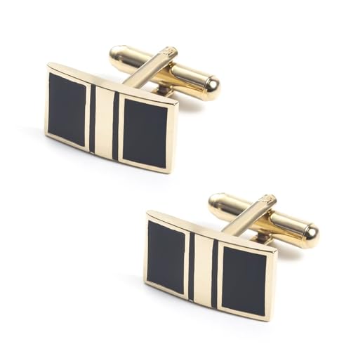Gemelos clásicos rectangulares para camisa y esmoquin miniatura 2