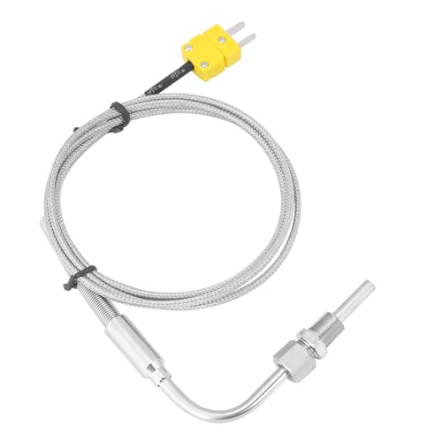 TOPINCN Sonda EGT Termopary K para Temperatura de Gases de Escape con Punto Expuesto, Temperatura Alta Coincidente para Todos los Controladores