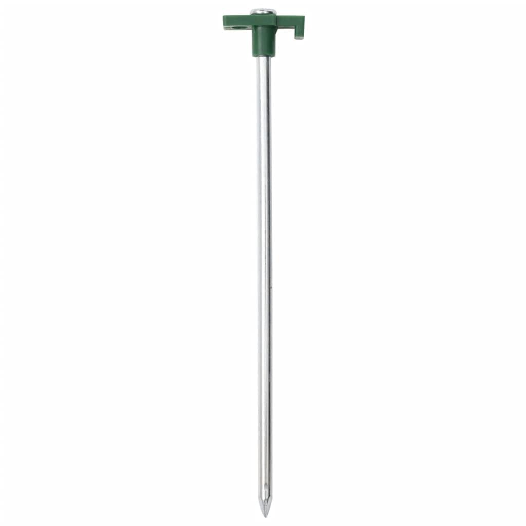 Zeltheringe 12 STK. 25 cm 7 mm aus verzinktem Stahl und PP, Zeltzubehör für Befestigung, Camping, Wandern, Outdoor, Trekking, Festival, Sturm, sicherer Halt am Boden