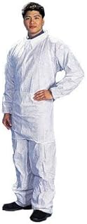CLEANPRO White Microporous Polypropylene Disposable Coveralls, 25 Count (Medium)