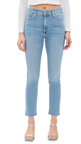 MOTHER Women's Mid Rise Dazzler Ankle Fray Jeans