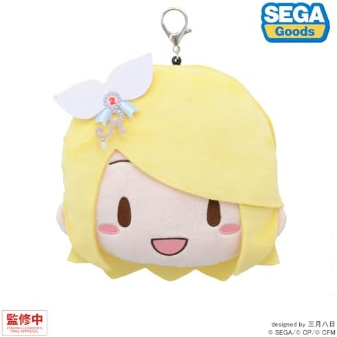 Project Sekai Colorful Stage. feat. Hatsune Miku Fluffy Face Pouch with Reel, Kagamine no Seki's Stage