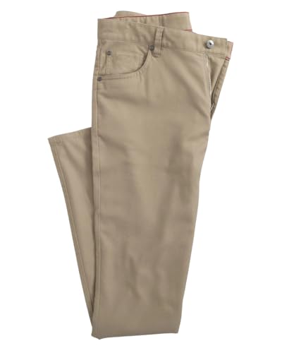 johnnie-O Men's London Brushed Twill Flannel Pant 38 X 34 Khaki