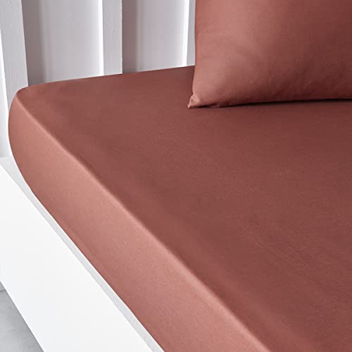TODAY Drap Housse 140x190 cm Terracotta