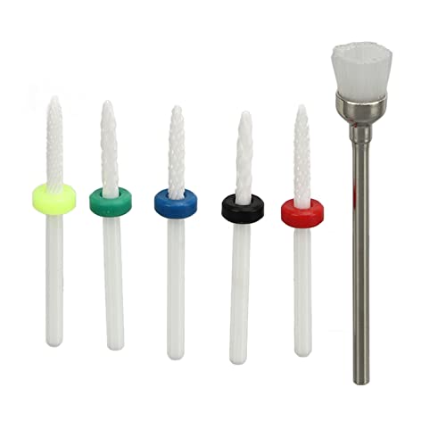 Set de 6 fresas cerámicas para uñas miniatura 1