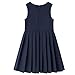 Girls School Uniform Dress Cute Pleated Knee Length Sleeveless Preppy Jumper Dress for Kids 3-14Y