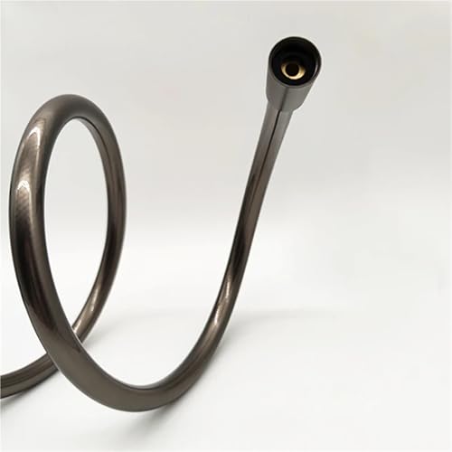Manguera de ducha flexible anti-torsión de PVC negro para solucionar fugas en el baño 6