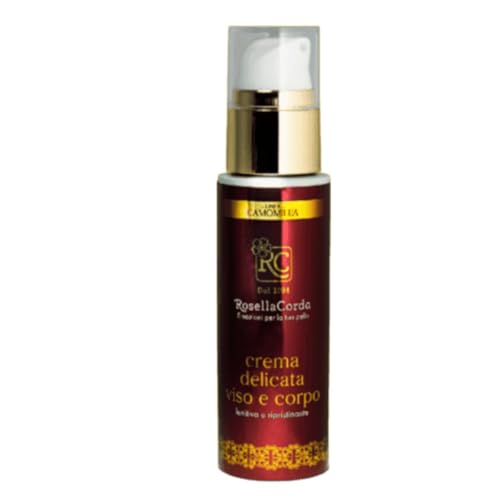 Crema facial y corporal para hombre y mujer, delicada y calmante profesional, línea RC Manzanilla para pieles enrojecidas por el sol, irritadas y para después del afeitado