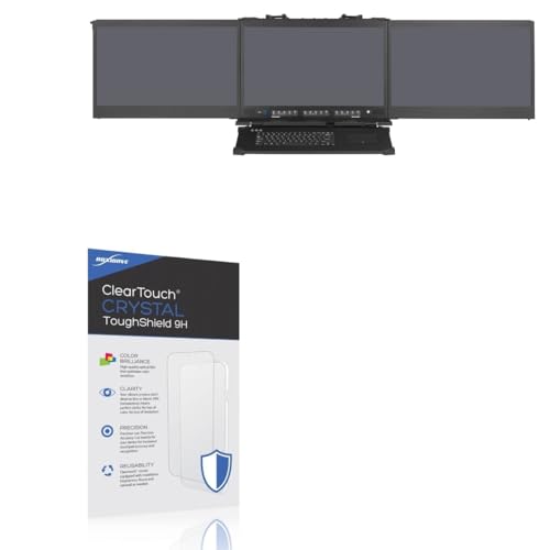 BoxWave Screen Protector Compatible With Acme Portable Machines MegaPAC L3 (23.8 in) - ClearTouch Crystal ToughShield 9H (2-Pack), Clear 9H Tough Flexible Film Screen Protector