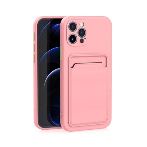 Protection iPhone 14 Plus rose pour voyager léger sans portefeuille
